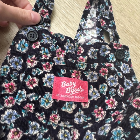 Vintage Oshkosh B’gosh Floral Kids Overalls - Picture 4 of 7